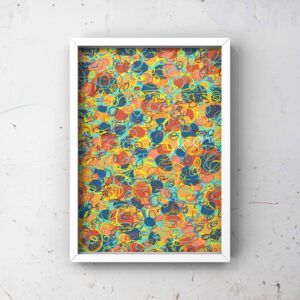 抽象画 のおすすめ作品・人気作家 抽象画 くすみカラー アースカラー カラフル ジークレー ナチュラルインテリア ニュアンスカラー リラックス 北欧インテリア 北欧モダン 壁掛け 額装あり 額装済み Untitled-15 インテリア絵画 アート