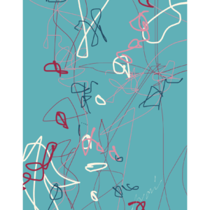 デジタルイラスト のおすすめ作品・人気作家 抽象画 くすみカラー アースカラー カラフル ジークレー ナチュラルインテリア ニュアンスカラー リラックス 北欧インテリア 北欧モダン 壁掛け 額装あり 額装済み Untitled-9【非売品】 インテリア絵画 アート