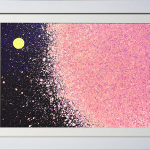 アクリル画 のおすすめ作品・人気作家 ピンク シンプル 夜景 春 桜 風景 夜桜 インテリア絵画 アート