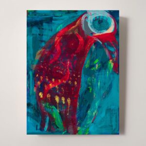 アクリル画 のおすすめ作品・人気作家 アクリル 抽象画 水彩画 緑 赤 モダンアート 現代アート 青 不完全の実現 ーIncompletion Realizedー インテリア絵画 アート