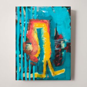 アクリル画 のおすすめ作品・人気作家 アクリル 抽象画 水彩画 緑 黄色 カラフル ブラウン モダンアート 現代アート 不完全の実現 ーIncompletion Realizedー インテリア絵画 アート