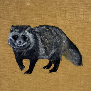 油絵 のおすすめ作品・人気作家 たぬき動物油絵 たぬき インテリア絵画 アート