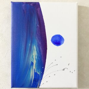 アクリル画 のおすすめ作品・人気作家 抽象画 アクリル画 ブルー 今日の絵 心象 心象風景 日々の心象シリーズ 風景画 そこにある インテリア絵画 アート