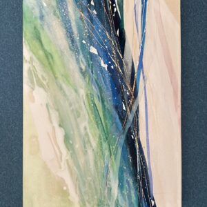 日本画 のおすすめ作品・人気作家 白 日本画 箔 青 Rising Current インテリア絵画 アート