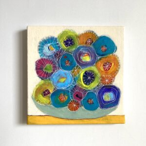 アクリル画 のおすすめ作品・人気作家 花 カラフル 花丼 103 インテリア絵画 アート