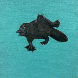 油絵 のおすすめ作品・人気作家 カモノハシ動物油絵 カモノハシ インテリア絵画 アート