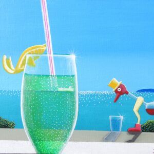 手描きイラスト のおすすめ作品・人気作家 夏，海，ドルフィン，ソーダ水 ドルフィン インテリア絵画 アート