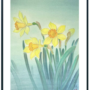 絵画 のおすすめ作品・人気作家 絹本 日本画 早春の花 2月の花 3月の花 水仙 雲母 植物画 / 水仙 インテリア絵画 アート