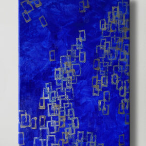 アクリル画 のおすすめ作品・人気作家 抽象画 アクリル画 コンテンポラリー ブルー モダン 心象風景 現代アート 銀河,星 青 銀河の調べ #3 インテリア絵画 アート