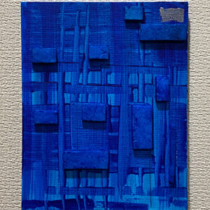 アクリル画 のおすすめ作品・人気作家 抽象画 アクリル画 コンテンポラリー ブルー モダン 半立体 心象風景 現代アート 青 蒼の眺め #1 インテリア絵画 アート