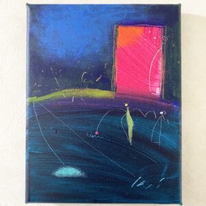 アクリル画 のおすすめ作品・人気作家 抽象画 アクリル画 ブルー 今日の絵 心象 心象風景 日々の心象シリーズ 風景画 きおくをたどる インテリア絵画 アート