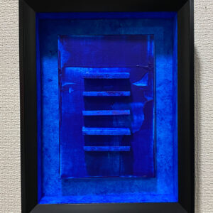 アクリル画 のおすすめ作品・人気作家 抽象画 アクリル画 コンテンポラリー ブルー ミニマルアート 半立体 心象風景 現代アート 青 蒼の眺め #5 インテリア絵画 アート