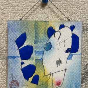 絵画 のおすすめ作品・人気作家 小品　アート　小物　art 生き物たち　井川誠一 青の花の子84号 インテリア絵画 アート