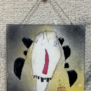 絵画 のおすすめ作品・人気作家 小品　小物　アート　井川誠一　art 生きものたち 黒の花の子26号 インテリア絵画 アート