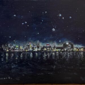 アクリル画 のおすすめ作品・人気作家 夜空・海イラスト 夜景 インテリア絵画 アート