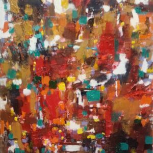 アクリル画 のおすすめ作品・人気作家 抽象 風景 夜の松林 インテリア絵画 アート