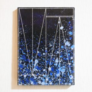 油絵 のおすすめ作品・人気作家 抽象 凹凸 白 点 線 アクションペイント 深淵の設計図 インテリア絵画 アート