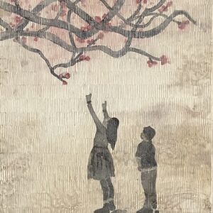 絵画 のおすすめ作品・人気作家 春梅子供たち 春をつかまえる インテリア絵画 アート