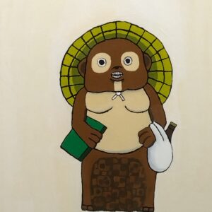 アクリル画 のおすすめ作品・人気作家 狸 信楽焼狸 インテリア絵画 アート