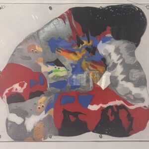 絵画 のおすすめ作品・人気作家 アクリル かわいい けったい デカルコマニー ムニュティング画 火災 現代アート 風景 しゅつどう インテリア絵画 アート