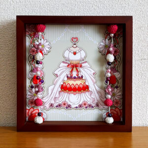 デジタルイラスト のおすすめ作品・人気作家 イラスト 花 かぎ針編み かわいい イチゴ カラフル ケーキ ドレス シャルロット=ドレス インテリア絵画 アート