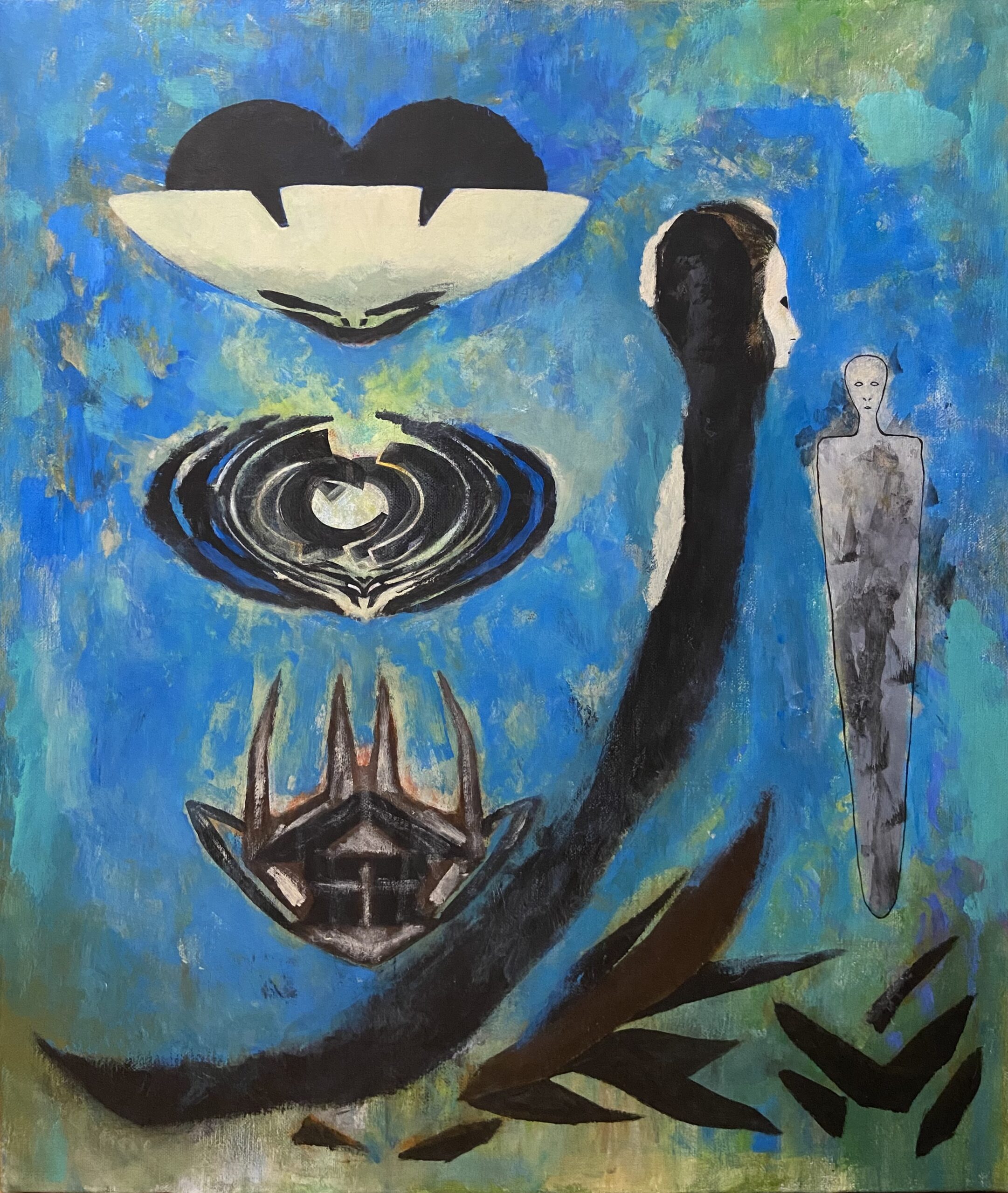 07.01 青,黒 2026 | 福本高 ｜インテリア絵画 アートの専門通販