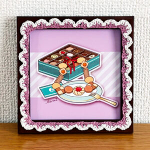デジタルイラスト のおすすめ作品・人気作家 イラスト かぎ針編み かわいい カラフル クッキー スイーツ ネックレス ポップ クッキー=ネックレス インテリア絵画 アート