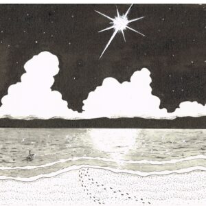 絵画 のおすすめ作品・人気作家 海　打ち上げ花火　夏　思い出 海の打ち上げ花火はSeasideHappiness インテリア絵画 アート
