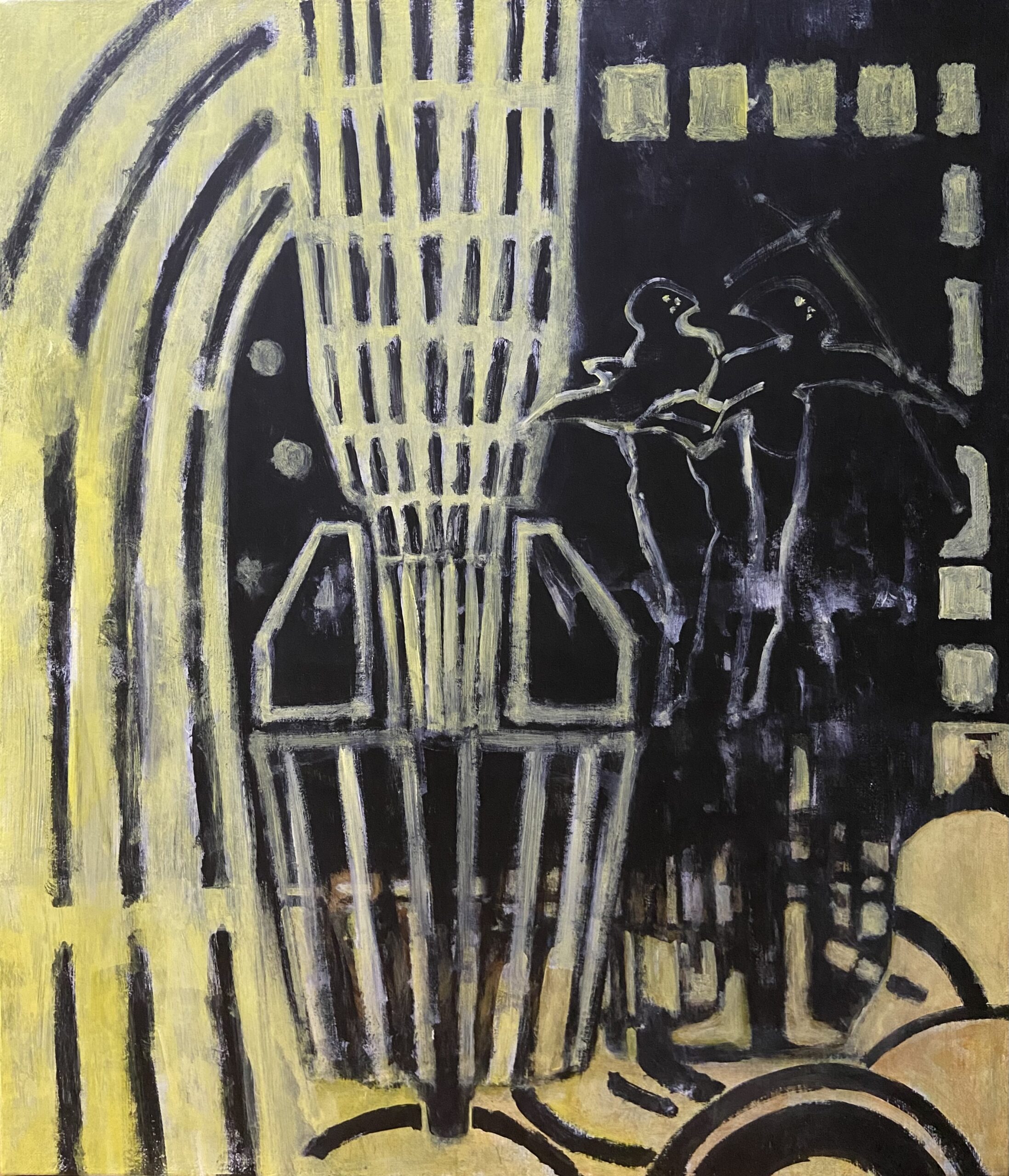 07.01 黒,黄 2026 | 福本高 ｜インテリア絵画 アートの専門通販