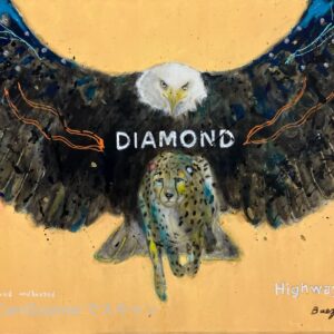 絵画 のおすすめ作品・人気作家 動物 抽象画 鳥 イーグル チーター ポップアート ワシ 猛禽類 【ダイヤモンド】キャンバスF6号 インテリア絵画 アート