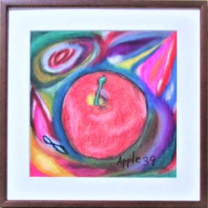 パステル画 のおすすめ作品・人気作家 りんご　パステル　カラフル　果物 Apple39 インテリア絵画 アート