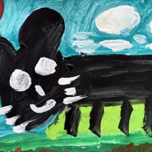 その他 猫 黒ちゃん インテリア絵画 アート
