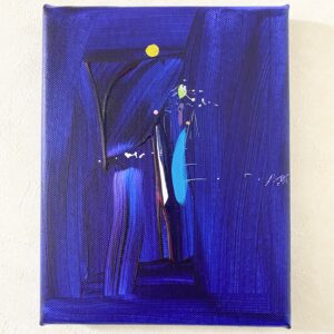 アクリル画 のおすすめ作品・人気作家 抽象画 アクリル画 ブルー 今日の絵 心象 心象風景 日々の心象シリーズ 風景画 不確かなこと インテリア絵画 アート