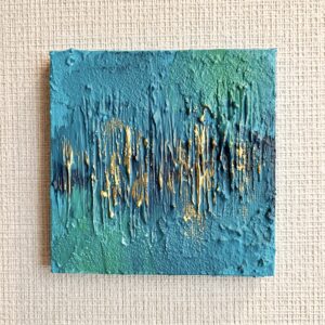 アートグッズ 雑貨 のおすすめ作品・人気作家 抽象画 Yuka Mitsufuji アクリル画 アート販売 アート買う インテリア テクスチャーアート ミニアート モダン 光藤有佳 現代アート 「華」ミニキャンバス 01 インテリア絵画 アート