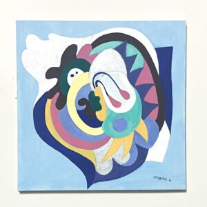 アクリル画 のおすすめ作品・人気作家 アクリル絵の具　蝶 蝶と自然 インテリア絵画 アート