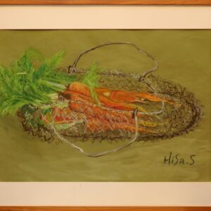 水彩画 のおすすめ作品・人気作家 にんじん静物画水彩クレパス にんじん インテリア絵画 アート