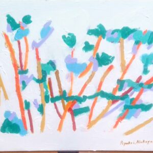 アクリル画 のおすすめ作品・人気作家 風景 抽象 小和田公園の松林 インテリア絵画 アート