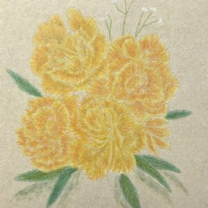 日本画 のおすすめ作品・人気作家 植物 花 カーネーション 感謝 インテリア絵画 アート