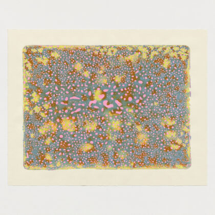 版画 のおすすめ作品・人気作家 ピンク 抽象画 黄色 ドット Untitled インテリア絵画 アート