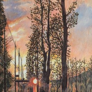 油絵 のおすすめ作品・人気作家 印象派　風景画　impressionism　夕日 『It’s dreamy, dreamy』 インテリア絵画 アート