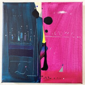 アクリル画 のおすすめ作品・人気作家 抽象画 アクリル画 今日の絵 心象 心象風景 日々の心象シリーズ 風景画 昨日より明日 インテリア絵画 アート