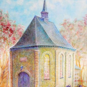 油絵 のおすすめ作品・人気作家 木 花 オランダ クレマチス ゴッホ レンガ 十字架 教会 ゴッホ教会 インテリア絵画 アート