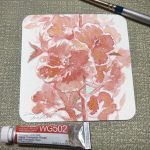 水彩画 のおすすめ作品・人気作家 花 ノウゼンカズラ インテリア絵画 アート