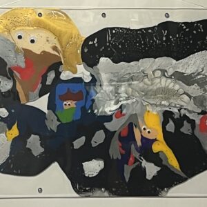 絵画 のおすすめ作品・人気作家 アクリル かわいい けったい コンボイ デカルコマニー トラック バイク ムニュティング画 乗り物 現代アート コンボイロード インテリア絵画 アート