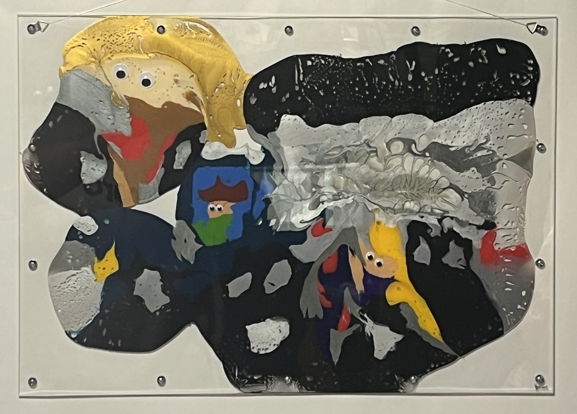 絵画 のおすすめ作品・人気作家 アクリル かわいい けったい コンボイ デカルコマニー トラック バイク ムニュティング画 乗り物 現代アート コンボイロード インテリア絵画 アート