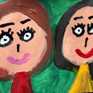 その他 イラスト 仲良し インテリア絵画 アート