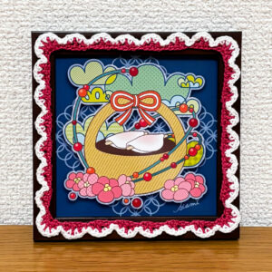 デジタルイラスト のおすすめ作品・人気作家 イラスト 花 かぎ針編み カラフル ポップ 和菓子 季節 花びら餅 朝ぼらけ インテリア絵画 アート