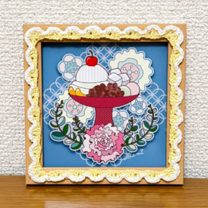 デジタルイラスト のおすすめ作品・人気作家 イラスト 花 あんみつ かぎ針編み カラフル ポップ 和菓子 季節 華やぎ インテリア絵画 アート