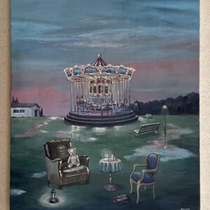 絵画 のおすすめ作品・人気作家 アクリル画 アンティーク メリーゴーランド 風景 The Nostalgic Light インテリア絵画 アート