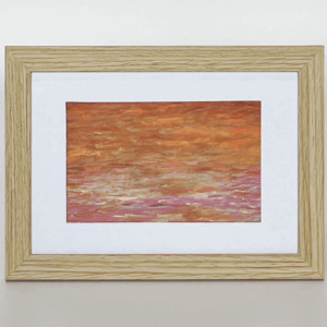 抽象画 のおすすめ作品・人気作家 ピンク 抽象画 Abstract painting Mini Art Pop of color Small Art アクセント アナログ インテリア オレンジ クレヨン 原画 暖色 Untitled-ORP01 インテリア絵画 アート